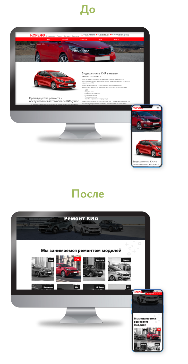 SEO-продвижение сайта по ремонту авто и продаже запчастей